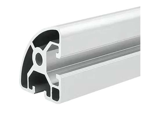 1PC 4040R Aluminiumprofil 4040 Halbkreisbogen Typ 3D-Druckerrahmen Fließband Eloxieren(EU-4040R Silver,700mm) von KAPQIN