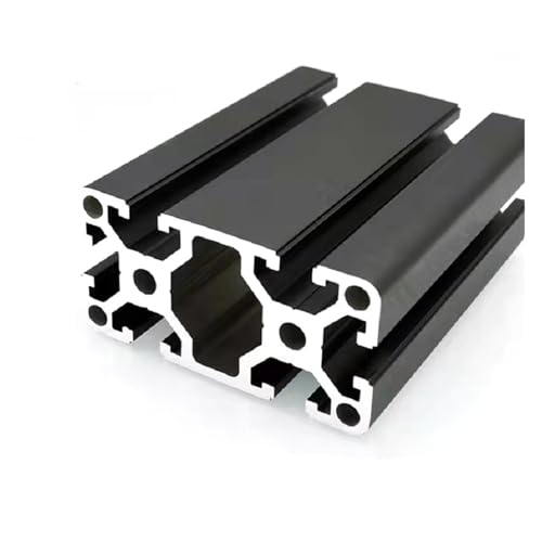 1PC 4080 Aluminiumprofil 4080W Hochleistungs-Aluminiumprofil for automatische Montagelinie, verdickt 3mm, 500MM(4080W-Black,650mm) von KAPQIN