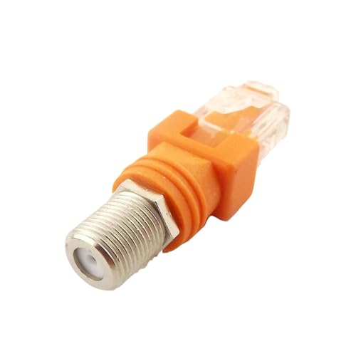 1PC F Typ RF Weibliche Jack Zu RJ45 Stecker Ethernet Koaxial Barrel Koppler Konverter Coax Adapter Stecker for Linie tester 1PC F Typ RF Weibliche Jack Zu RJ45 Stecker Ethernet Koaxial Barrel Koppler Konverter Coax Adapter Stecker for Linie tester von KAPQIN
