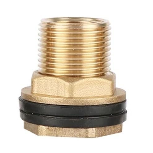 1PC Gartenbewässerung 3/8 "1/2" 3/4 "1" Innen- und Außengewindeadapter Messing Wassertank Turmrohr Ablaufadapter(B) von KAPQIN