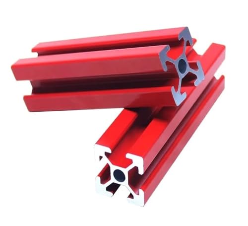 1PC Rot 2020 Aluminium Profil T-slot 100-100 0MM Aluminium Extrusion 20X20mm for CNC 3D Drucker DIY(450mm) von KAPQIN