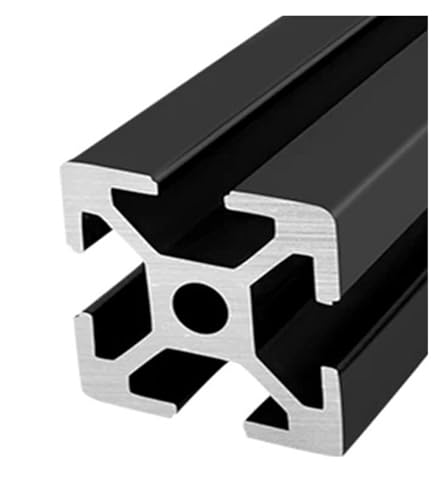 1PC Schwarz 2525 Aluminium Profil 2550 25 Serie 25mm x 25mm Linear Führungen Extrusion Rahmen(EU-2525,300mm) von KAPQIN