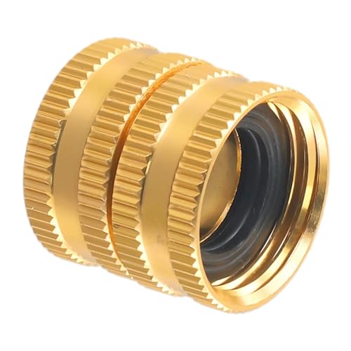 1PC Zwei-Wege-Buchse Solide Messing Garten Schlauch Adapter 3/4 Buchse-Zu-Buchse for Bewässerung Bewässerung von KAPQIN