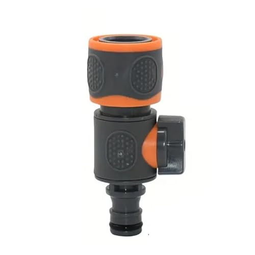 2 STÜCKE 16mm Nippel Wasserhahn Schnellkupplung Ventil Gartenschlauch Ball Zubehör Bewässerungspistole Adapter Tropfbewässerungssystem(2 pcs-B) von KAPQIN