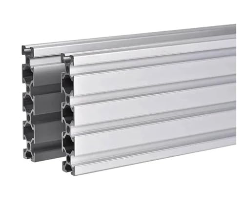 2 STÜCKE 2080 V-Slot Aluminiumprofil 100 mm-550mm Schwarz/Silber Aluminiumextrusion 20x80mm for CNC 3D-Druckerteile(Silver Anodized,550mm (2pcs)) von KAPQIN