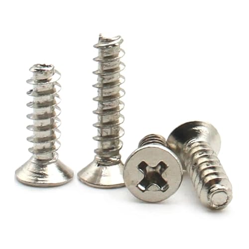 250 STÜCKE M1 M1.2 M1.4 M1.5 M1.6 M1.7 Kreuzschlitz Senkkopf Selbstschneidende Schraube(4mm,M1.6 X250pcs) von KAPQIN