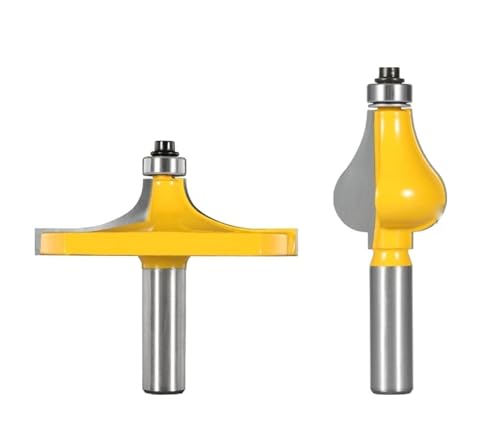 2PCS Armlehne Mühle Handlauf Router Bits Hartmetall Holzbearbeitung Fräser for Holz Bit Gesicht Mühle(2pcs 12.7 shank) von KAPQIN