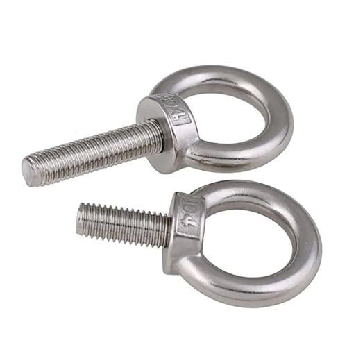 3 STÜCKE 304 A2 Edelstahl Augenschraube Marine Hebering Schraube Schleife Loch for Kabelseil M3-M24(M10x80) von KAPQIN