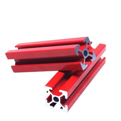 4 STÜCKE 2020 T-Slot EU Rot Aluminiumprofil Extrusion L = 100-1000mm Linearschiene for CNC 3D-Drucker Oder Automatisiertes Gerätegerüst(450mm) von KAPQIN