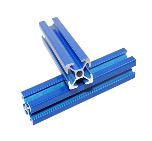 4PCS 2020 T-Slot Aluminium Profil 100-1000MM 2020 Spray Blau Aluminium Profil 20X20 3D Drucker Aluminium Legierung(1000mm) von KAPQIN