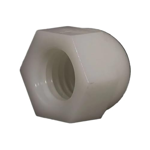 5 STÜCKE/20 STÜCKE/50 STÜCKE Nylon Kunststoff Überwurfmutter Eichel Dome Kopf Hex S Weiß for M3 M4 M5 M6 M8 M10 M12(50pcs,M3) von KAPQIN