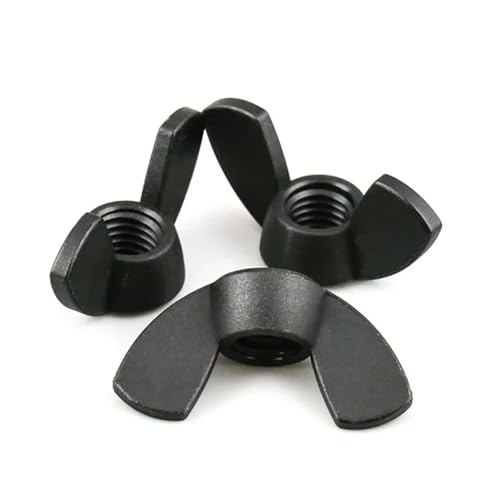 5 STÜCKE/20 STÜCKE/50 STÜCKE Nylonmutter Flügelmutter Schmetterling Barren Kunststoff Rändelmutter M3 M4 M5 M6 M8 M10 M12(5pcs,M6) von KAPQIN