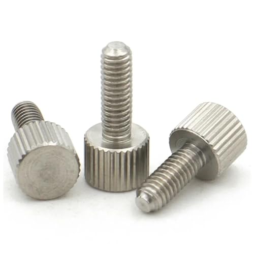 5 STÜCKE 304 Edelstahl Rändelschrauben M2 M2.5 M3 M4 Rändelkopf Rändelschraube Maschinenwerkzeug Runde Einstellhandschraube(8mm,M4 (5PCS)) von KAPQIN