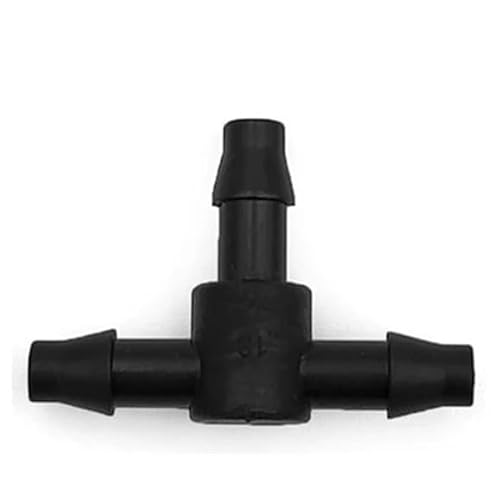 50 STÜCKE/100 STÜCKE/100 0 STÜCKE 3-Wege-T-Stück aus Kunststoff mit Widerhaken for 4/7-mm-Schläuche, Bewässerungsrohr, Schlauchkupplungen, Mikro-Tropfbewässerung, Gartengeräte(1000PCS) von KAPQIN