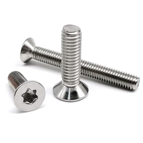 50PCS M1.4 M1.6 M2 M2.5 Six-Lobe Flat Countersunk Head Screw Bolt 304 A2-70 Stainless Steel(3mm,M1.4 50pcs) von KAPQIN