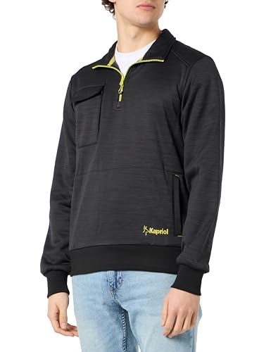 KAPRIOL SLICK HALF ZIP SWEATSHIRT BLACK M von KAPRIOL