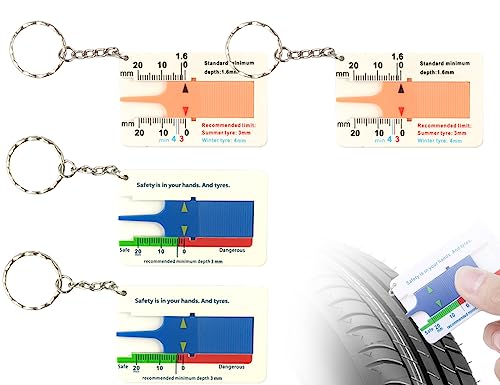 KAPSING 4 Stück Reifenprofiltiefenmesser 0~20mm Profiltiefenmesser für Reifen, Tiefenmesser Rad- & Reifenwerkzeuge Profiltiefenmesser Digital für Profilmesser Reifen Motorrad Reifen KAPSING 4 Stück Reifenprofiltiefenmesser 0~20mm Profiltiefenmesser für Reifen, Tiefenmesser Rad- & Reifenwerkzeuge Profiltiefenmesser Digital für Profilmesser Reifen Motorrad Reifen von KAPSING