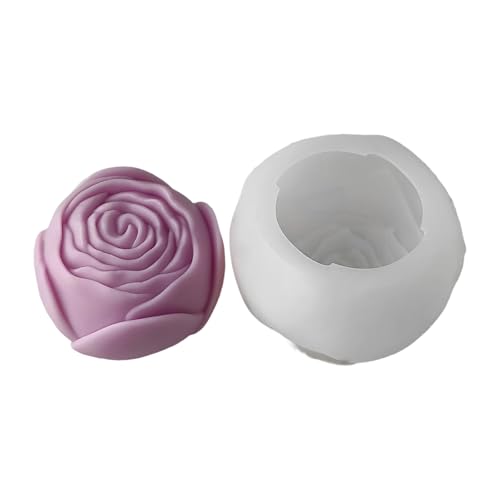 Elegante Blumen-Silikonform für Ornamente, stilvolle Blumen-Silikonform zum Basteln von Kerzen und kreativen Projekten von KAQNTUD
