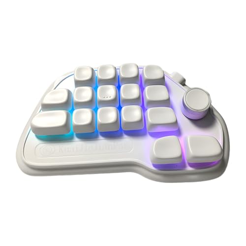 KAQNTUD Programmierbare Kabel, mechanischer Numpad, 17 Tasten, Hot-Swap-fähiger USB-Nummernblock mit RGB-Hintergrundbeleuchtung und PBT-Tastenkappen, Laptop KAQNTUD Programmierbare Kabel, mechanischer Numpad, 17 Tasten, Hot-Swap-fähiger USB-Nummernblock mit RGB-Hintergrundbeleuchtung und PBT-Tastenkappen, Laptop von KAQNTUD