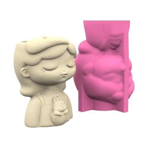 Lebensmittelechte Silikon-Pflanzgefäßform mit Mädchen-Figur, handwerkliches Blumentöpfe, Bastelwerkzeug für Zuhause, Garten, Dekoration, Pflanzgefäß Lebensmittelechte Silikon-Pflanzgefäßform mit Mädchen-Figur, handwerkliches Blumentöpfe, Bastelwerkzeug für Zuhause, Garten, Dekoration, Pflanzgefäß von KAQNTUD