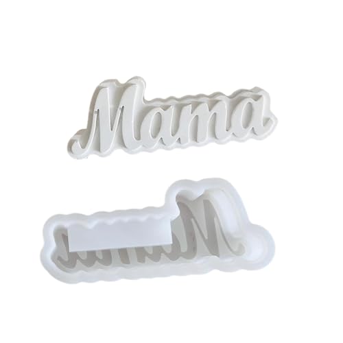Stabile Silikonform mit Aufschrift "Mom", stabile Vase, Crfating Form für kreative Gipskunst und Heimdekorationsprojekte von KAQNTUD