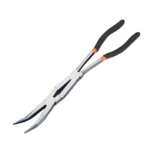 Stahlzange mit langem Griff, Doppelgelenk-Design, ergonomisches manuelles Reparaturwerkzeug, einfach zu bedienen für einfachen Zugang in engen Räumen von KAQNTUD
