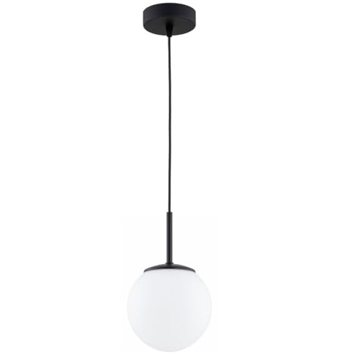 KAR LIGHTING Pendelleuchte 1-flammig aus Stahl & Glas | Hängelampe E27 in Schwarz für Wohn-, Ess- & Arbeitszimmer | Höhe verstellbar | Modern & LED-kompatibel von KAR LIGHTING