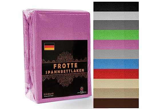 Frottee Spannbettlaken 120x200 cm Rosa - Frottee Bettlaken 120x200cm – Frottee Spannbetttücher 120x200 – Frottee Leintuch – Frottee Spannbetttuch 120x200 - Frottee Laken 120x200 von KAR-MAL