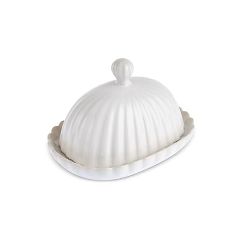KARACA Butterdose mit Gänseblümchen, 18,5 cm von KARACA