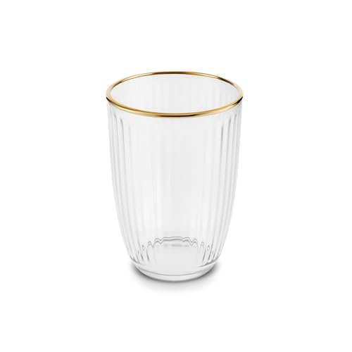KARACA Charm Wassergläser Modern, Trinkgläser Set 395ml, Gläser Set 6-teilig, Elegantes Gläserset für den täglichen Gebrauch (Water Glass) von KARACA