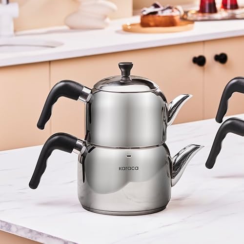 KARACA Nero TEAPOT Set MIDI Black Teekanne von KARACA