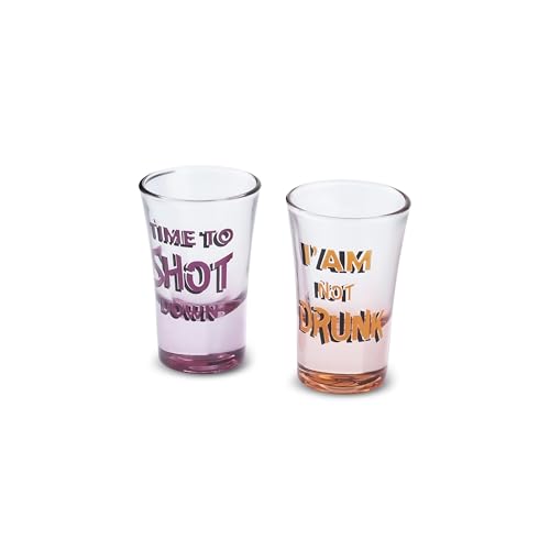 KARACA Shotless 4-teiliges Schnapsgläser-Set, Shotgläser für 4 Personen, Farbig Kurze Shot Glas, Spülmaschinentauglich, 34 ml KARACA Shotless 4-teiliges Schnapsgläser-Set, Shotgläser für 4 Personen, Farbig Kurze Shot Glas, Spülmaschinentauglich, 34 ml von KARACA