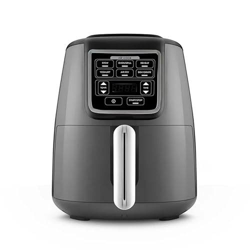 Karaca Air Cook XL 2 in 1 Sprechender Airfryer, space gray Grillgerichte, Less Fat Technology, Grillgerichte Sowie Saftige von KARACA