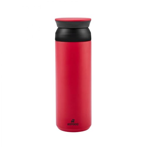 Karaca Bonibon Stahl-Thermoskanne, 500 ml, Rot - Kompakte und effiziente Isolierkanne für unterwegs Karaca Bonibon Stahl-Thermoskanne, 500 ml, Rot - Kompakte und effiziente Isolierkanne für unterwegs von KARACA