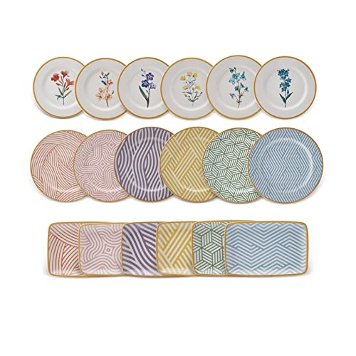 Karaca Botanica 18-Teiliges Frühstücksservice, Tafelservice, Stoneware-Geschirr-Set, Einzigartiges Design, Praktisch, Servierteller, Kuchenteller, Bootsteller, Garantie auf Motive Karaca Botanica 18-Teiliges Frühstücksservice, Tafelservice, Stoneware-Geschirr-Set, Einzigartiges Design, Praktisch, Servierteller, Kuchenteller, Bootsteller, Garantie auf Motive von KARACA