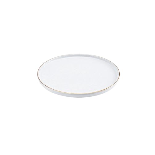 Karaca Calvin Gebäckteller 20 cm - Eleganter Keramikteller für die Stilvolle Präsentation von Köstlichen Backwaren - Hochwertiges Keramikmaterial für Langlebigkeit und Edle Optik von KARACA