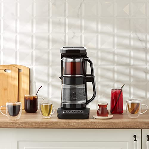 Karaca Caysever Robotea Pro 4 in 1 sprechende automatische Glas-Tee- und Filterkaffee Brühmaschine Karaca Caysever Robotea Pro 4 in 1 sprechende automatische Glas-Tee- und Filterkaffee Brühmaschine von KARACA