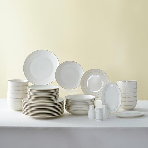 Karaca Elegance Bone Mandarin 53-teiliges Tafelservice für 12 Personen Gold von KARACA