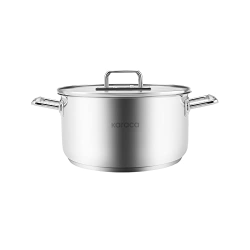 Karaca Grace Stahltopf 5,5 L, Stahl, Praktisch, Einzigartiges Design, Zeit und Energiesparend, Einzigartiges Design, Tägliches Und Besonderes Topf, Stilvoll Karaca Grace Stahltopf 5,5 L, Stahl, Praktisch, Einzigartiges Design, Zeit und Energiesparend, Einzigartiges Design, Tägliches Und Besonderes Topf, Stilvoll von KARACA