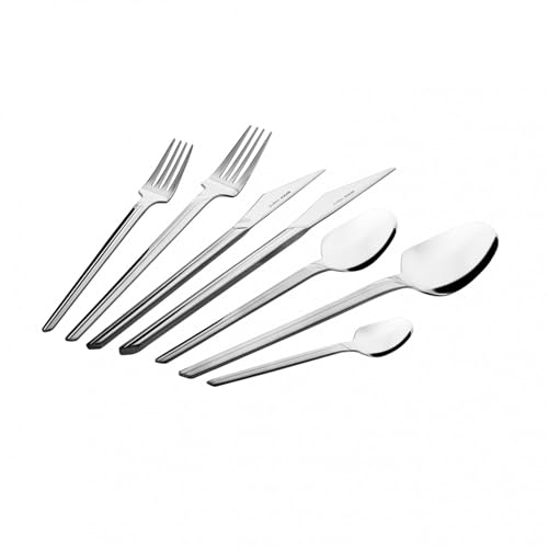 Karaca Midway 84-teiliges Besteck Set für 12 Personen - Edelstahl, Messer, Gabel, Löffel, glänzende Messer und Gabeln Küchenbesteck Set von KARACA