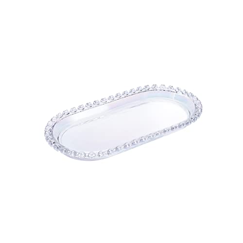 Karaca Rory Servierteller, 25 cm - Hochwertige Glas-Servierplatte für Stilvolle Präsentationen von Vorspeisen, Hauptgerichten und Desserts auf Ihrem Tisch Zuhause oder für Besondere Anlässe von KARACA