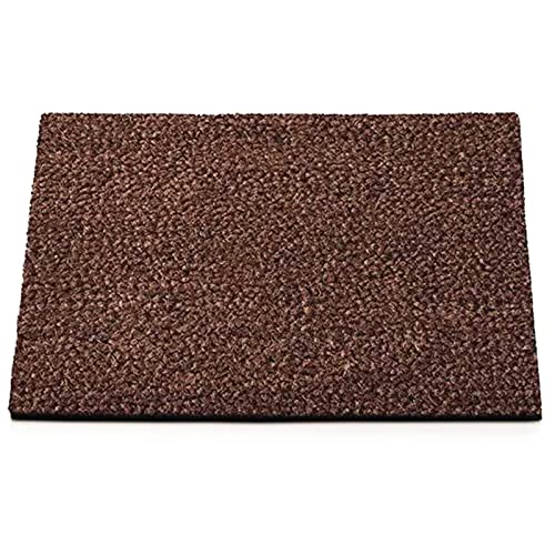 KARAT Fußmatte aussen und innen aus Kokos - Türmatte - Schmutzfangmatte - Kokosmatte Winterschutz mit Rutschfester Rückseite für Haustür und Eingang nach maß Braun, 90x150 cm | 2,4 cm von KARAT