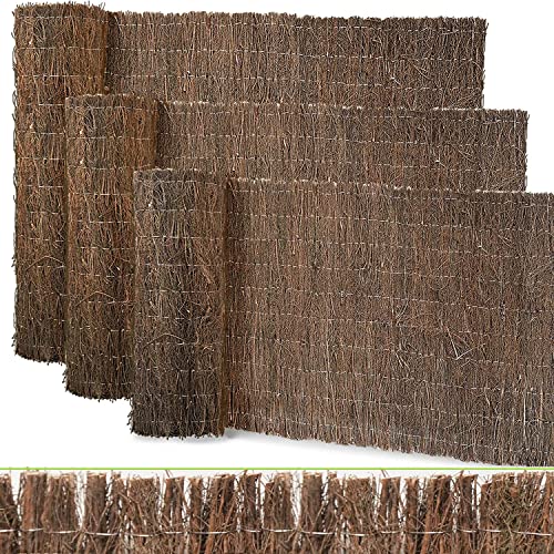 KARAT Heidekrautmatte 150 x 300 cm - Sichtschutz aus natürlichem Heidekraut für Balkon und Garten - Sichtschutzmatte - Windfang - Gartenzaun KARAT Heidekrautmatte 150 x 300 cm - Sichtschutz aus natürlichem Heidekraut für Balkon und Garten - Sichtschutzmatte - Windfang - Gartenzaun von KARAT