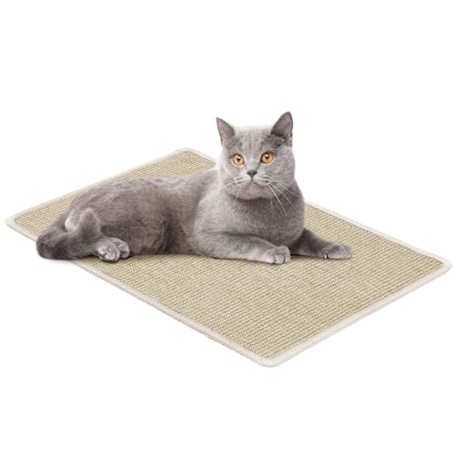 KARAT Kratzmatte für Katzen - 50 x 50 cm, Creme, Sisal Kratzteppich, Kratzpads, natürliche Sisalmatte - robust & strapazierfähig (Creme, 50 x 50 cm) KARAT Kratzmatte für Katzen - 50 x 50 cm, Creme, Sisal Kratzteppich, Kratzpads, natürliche Sisalmatte - robust & strapazierfähig (Creme, 50 x 50 cm) von KARAT