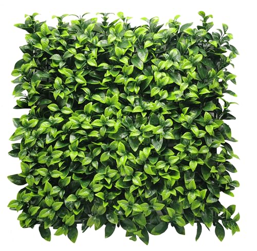 KARAT Pflanzenwand - Kunstpflanze zur Wandmontage - 50 x 50 cm - Wandgarten - Künstliche Pflanze Deko für Wand, Balkon & Garten - Gardenia (1 Stück = 0,25 m²) von KARAT