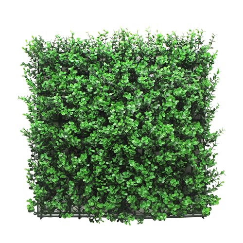 KARAT Pflanzenwand - Kunstpflanzen zur Wandmontage - 50 x 50 cm - Wandgarten - Künstliche Pflanzen Deko für Wand, Balkon & Garten (Buxus) von KARAT