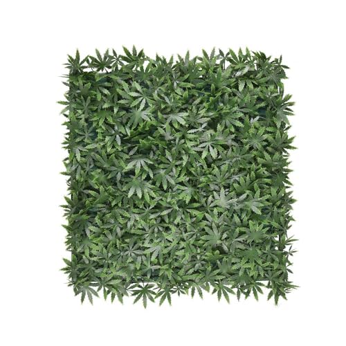 KARAT Pflanzenwand - Kunstpflanzen zur Wandmontage - 50 x 50 cm - Wandgarten - Künstliche Pflanzen Deko für Wand, Balkon & Garten (Maple) von KARAT