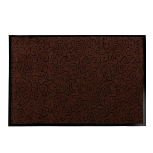 KARAT Schmutzfangmatte - waschbare & leistungsstarke Fußmatte Innen - Sauberlaufmatte mit Rutschfester Rückseite - Türmatte für den Eingangsbereich Brasil (Rot 90 x 150 cm) von KARAT