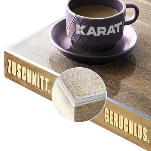 KARAT Transparente mattierte Tischfolie mit gerader Kante - Tischdecke nach Maß, Größe wählbar - Folie, Schutzfolie mattiert, Tischschutz (Imperial, B:60 x L:155 cm) von KARAT