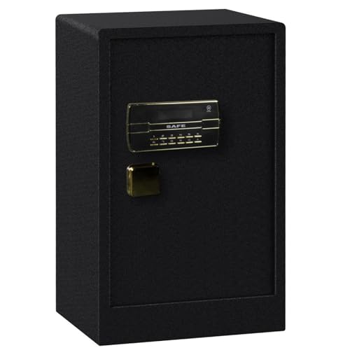 KARAT Tresor Möbeltresor Safe - Feuerfest - elektronisches Zahlenschloss, Kombinationsschloss - Erfordert zwei Schlüssel zum Öffnen (Super Pit) (73 x 45 x 40 cm) von KARAT